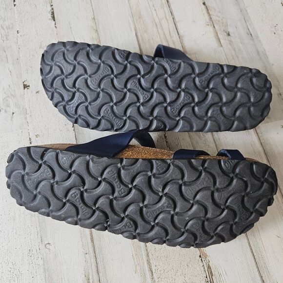 Betula Mia Soft Sandals Navy Blue Straps Casual Size 40/9 - Picture 6 of 6